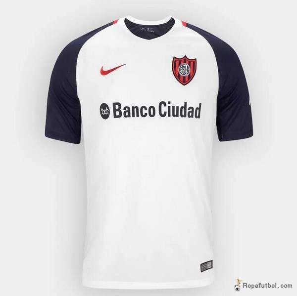 Camiseta San Lorenzo de Almagro Replica Segunda Ropa 2017/18 Blanco